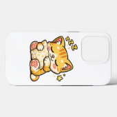 Cute Sleepy Cat Pillow Case-Mate iPhone Case (Achterkant (horizontaal))