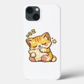 Cute Sleepy Cat Pillow Case-Mate iPhone Case (Achterkant)