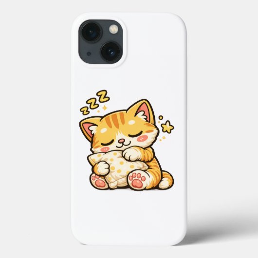 Cute Sleepy Cat Pillow Case-Mate iPhone Case (Achterkant)