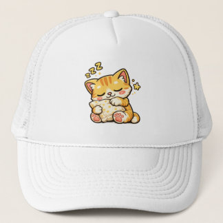 Cute Sleepy Cat Pillow Trucker Pet