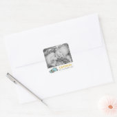 Cute Sleepy Duck New Birth Baby Photo Sticker (Envelop)