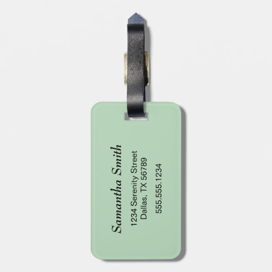 Cute Sleepy Little Fox Bagagelabel (Achterkant verticaal)