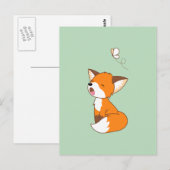 Cute Sleepy Little Fox Briefkaart (Voorkant / Achterkant)