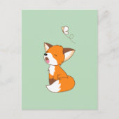 Cute Sleepy Little Fox Briefkaart (Voorkant)