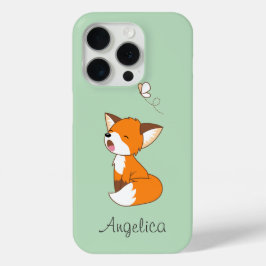 Cute Sleepy Little Fox iPhone 15 Pro Case