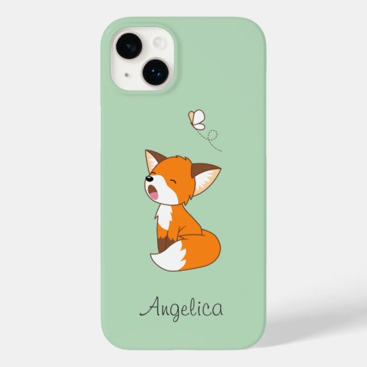 Cute Sleepy Little Fox Case-Mate iPhone Case (Achterkant)