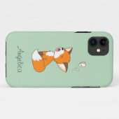 Cute Sleepy Little Fox Case-Mate iPhone Case (Achterkant (horizontaal))