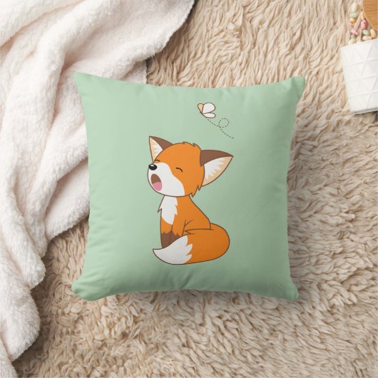 Cute Sleepy Little Fox Kussen (Deken)