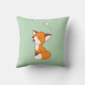 Cute Sleepy Little Fox Kussen (Achterkant)