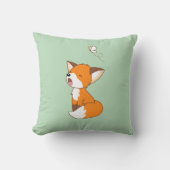 Cute Sleepy Little Fox Kussen (Voorkant)