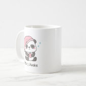 Cute Sleepy Panda Bearly Awake Humor mok (Voorkant links)