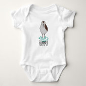 Cute Sleepy Sandpiper Romper (Voorkant)