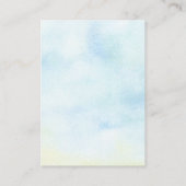 Cute Sleuf Baby shower Cadeauscherm Informatiekaartje (Achterkant)