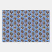 Cute Sleuf Design Cadeft Labels die papierbladen o Inpakpapier Vel (Voorkant 3)