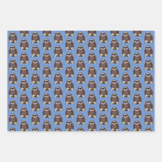 Cute Sleuf Design Cadeft Labels die papierbladen o Inpakpapier Vel (Voorkant 3)