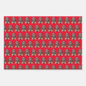 Cute Sleuf Design Cadeft Labels die papierbladen o Inpakpapier Vel (Voorkant 2)