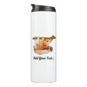 Cute Sleuf die binnen hangt | Foto en tekst toevoe Thermosbeker (Geroteerd rechts)