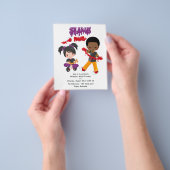 Cute Slime Feest Verjaardagsuitnodiging Flyer (Hand)