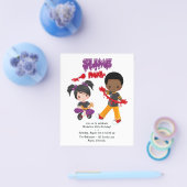 Cute Slime Feest Verjaardagsuitnodiging Flyer (Enkel)