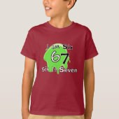 Cute Slime Green 6 7 Personalize  Kids T-Shirt (Voorkant)