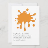 Cute Slime Party Birthday Kaart (Achterkant)