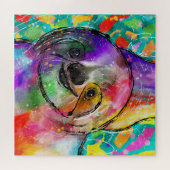 Cute Sloth Abstract Legpuzzel (Horizontaal)