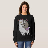 Cute Sloth Alpaca  Lazy Sloths Owner Animal Graphi Trui (Voorkant volledig)