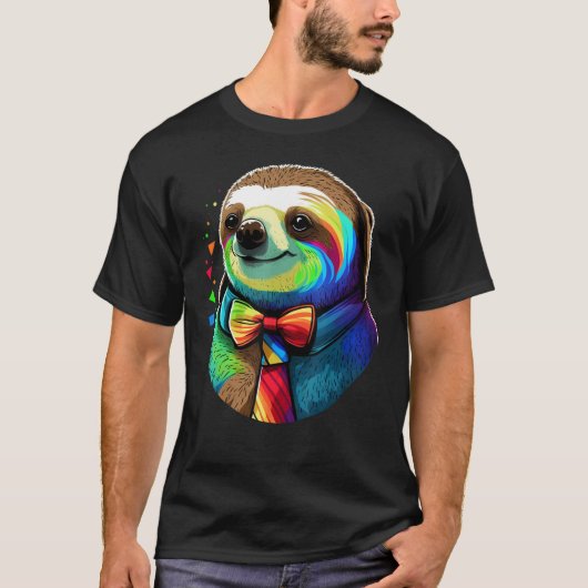 Cute Sloth  Animal on Sloth 2 T-shirt (Voorkant)