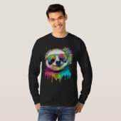 Cute Sloth  Animal on Sloth 3 T-shirt (Voorkant volledig)