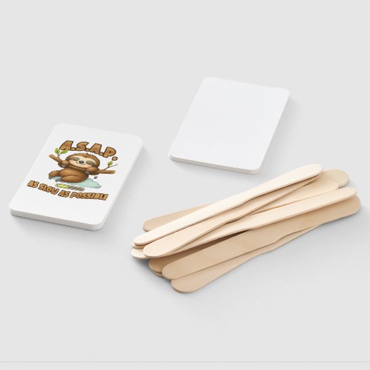 Cute Sloth ASAP � As Slow As Possible Classic T-Sh Handwaaier (Niet-gemonteerd)