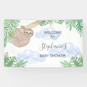 Cute Sloth Baby shower Banner (Horizontaal)
