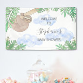 Cute Sloth Baby shower Banner