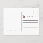 Cute Sloth Baby shower Boy Schattig Animal Invitat Uitnodiging Briefkaart (Achterkant)
