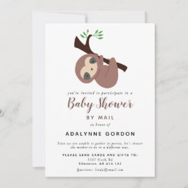 Cute Sloth Baby shower by Mail Boy Schattig Animal Kaart