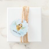 Cute Sloth Baby shower Favor Gift Label (In situ)