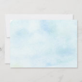 Cute Sloth Baby shower Invitation Kaart (Achterkant)