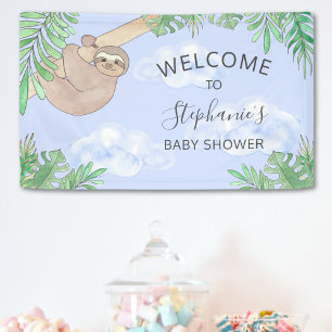 Cute Sloth Baby shower Spandoek