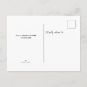 Cute Sloth Baby shower Uitnodiging Briefkaart (Achterkant)