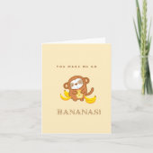 Cute Sloth Banana Milk Kaart (Voorkant)