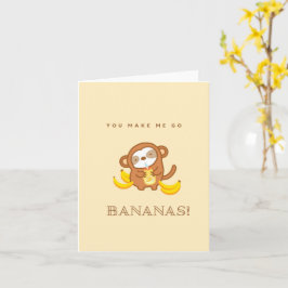 Cute Sloth Banana Milk Kaart