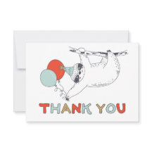 Cute Sloth Birthday - Hartelijk dank