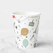 Cute Sloth Birthday Papieren Bekers (Links)