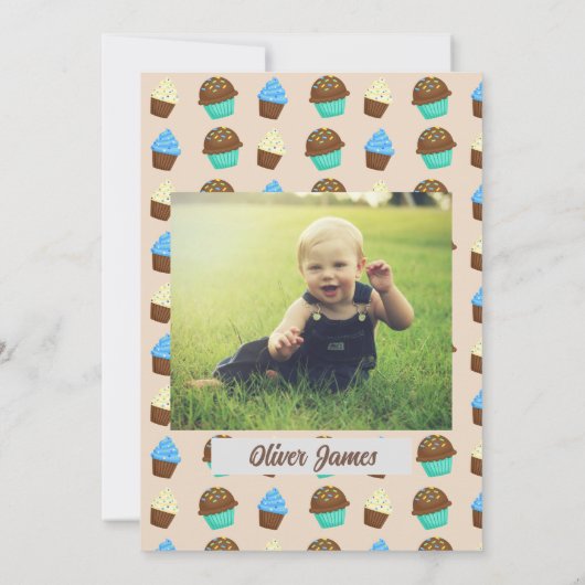 Cute Sloth Birthday Party Kaart (Achterkant)