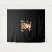 Cute Sloth Boba Bubble Milk Tea Kawaii Women Girls Wandkleed (Voorkant (horizontaal))