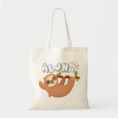 Cute Sloth Canvas tas (Voorkant)
