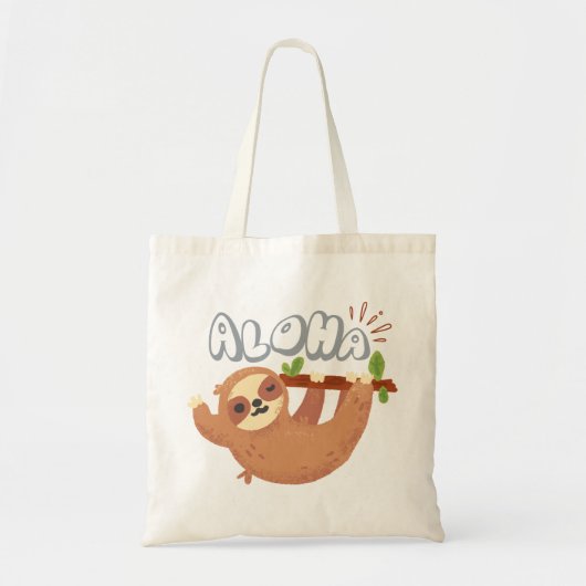 Cute Sloth Canvas tas (Voorkant)