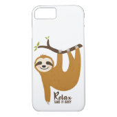 Cute sloth cartoon - iPhone / iPad case (Achterkant)