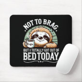Cute Sloth Coffee Funny Quote Caffeine Lover Gift Muismat (Met muis)