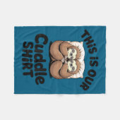 Cute Sloth Couple This Is Our Cuddle  Fleece Deken (Voorkant (Horizontaal))