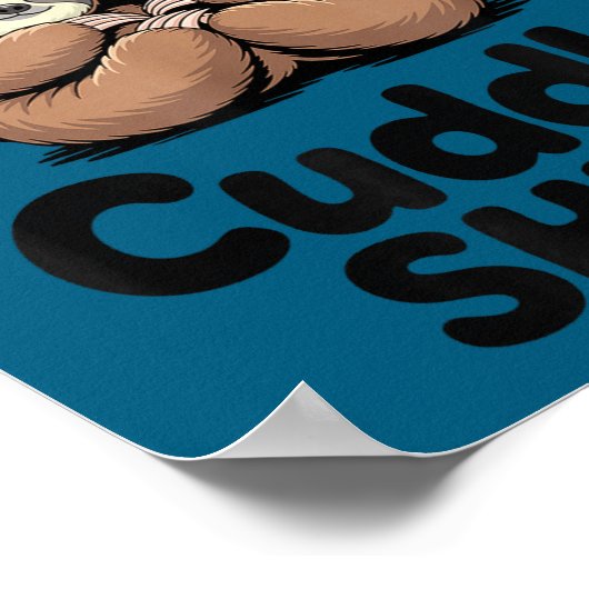 Cute Sloth Couple This Is Our Cuddle  Poster (Hoek)